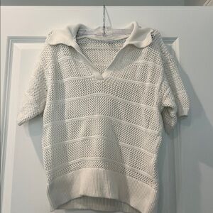Old Navy White Knit Top